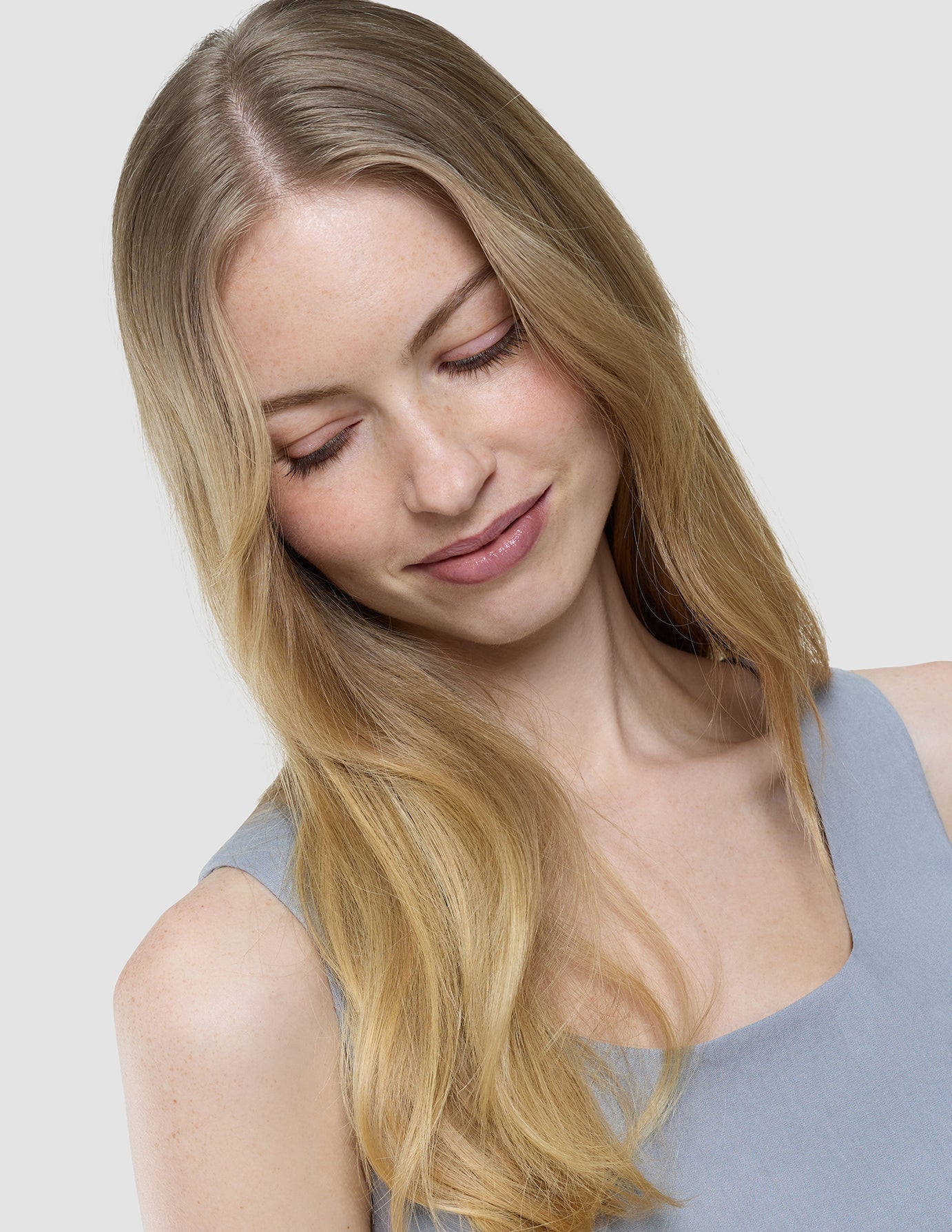 Women Linen Top Stone Grey